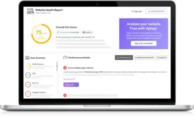 website health report card in UpKepr